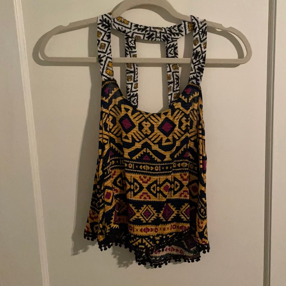 Xhilaration Print Crop Top